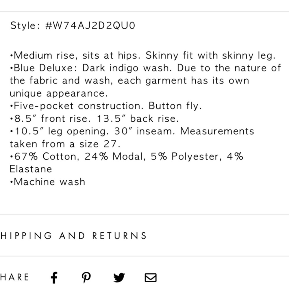Guess Mid Rise Skinny Jeans - Picture 6 of 6